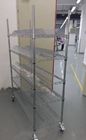 Stainless SMT Spare Parts ESD SMT Cart Storage Stander For Component Rolls