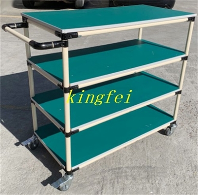 Anti Static Vertical Turnover Vehicle PCB Board Anti Static Hanging Basket Car SMT Circuit Board Turnover Car