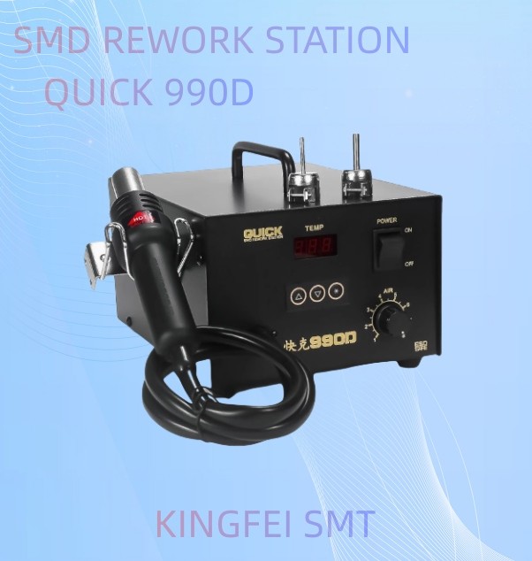 Quick 990d Microcomputer Digital Display SMD Rework Station 990D 990A Quick Hot ...
